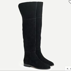 J. Crew Black Suede Over-the-Knee Boots